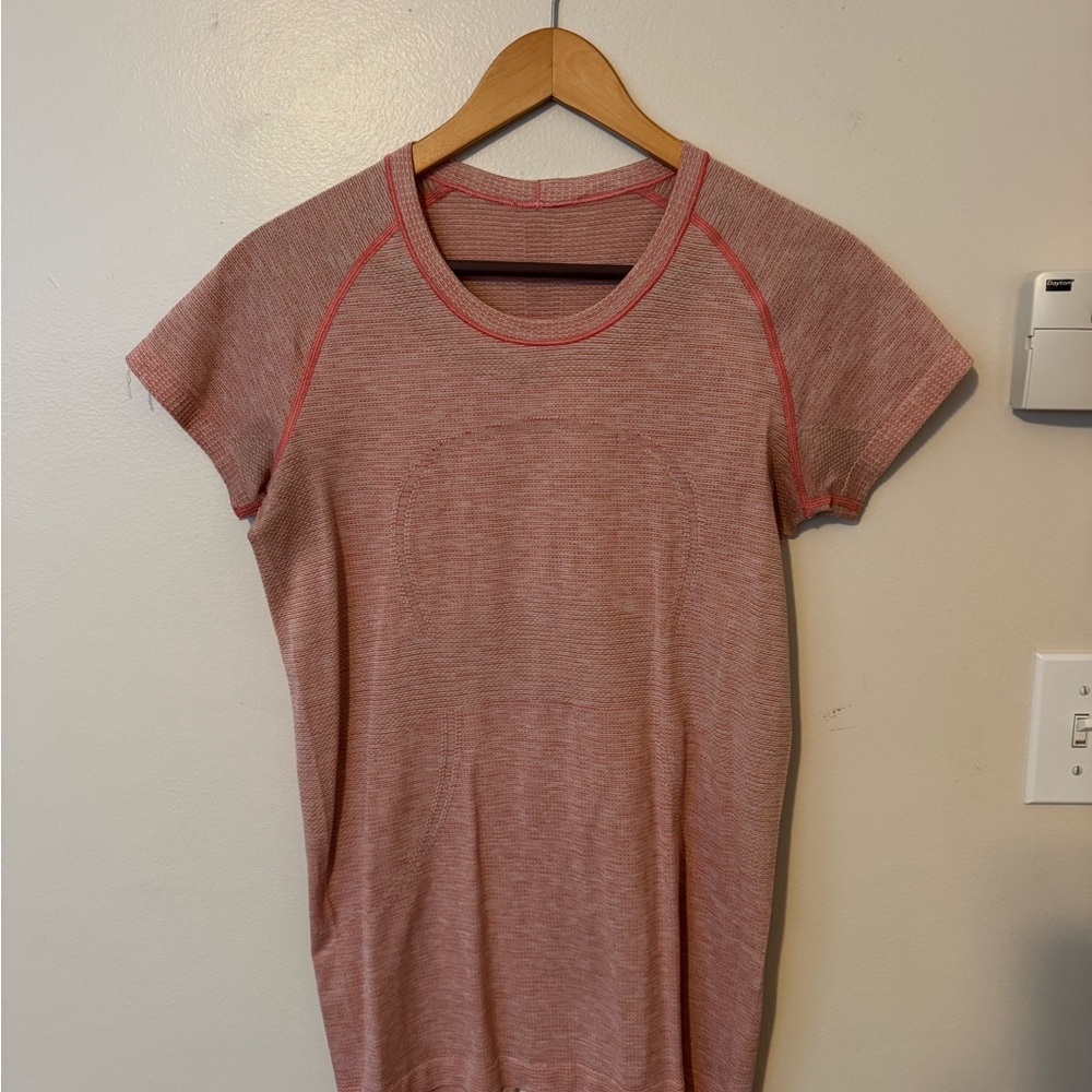 Lululemon Swiftly Orange Short Sleeve Top
